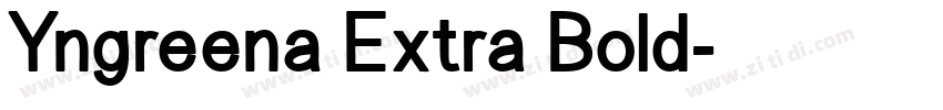 Yngreena Extra Bold字体转换
